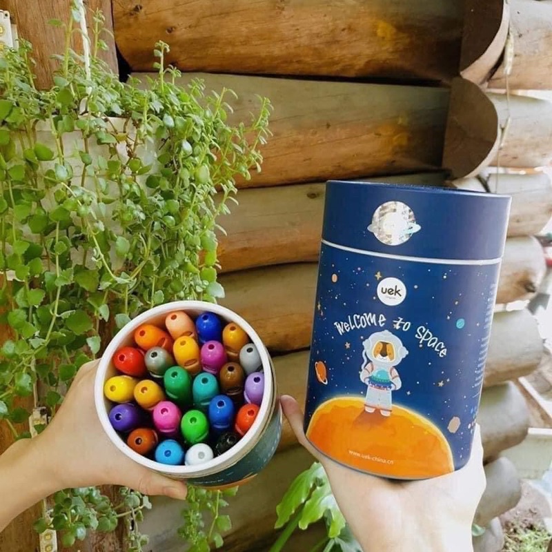 bút sáp màu UEK chính hãng màu thực phẩm không lem tay