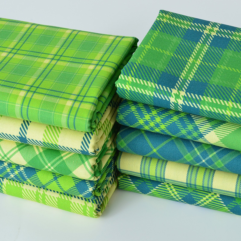 Tấm Vải Cotton Dệt Màu Xanh Lá 50x145cm