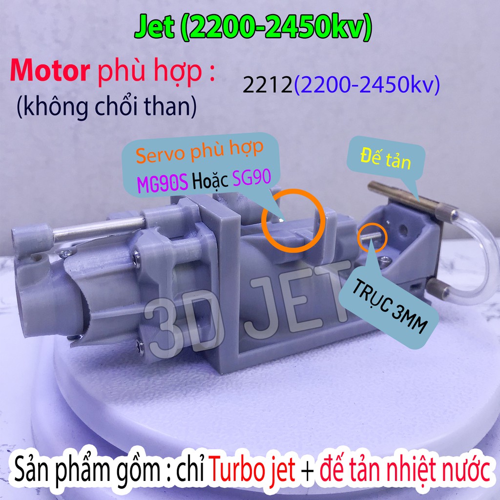 Turbo Jet cho motor 2212 2216 2430 2830 Chế Tàu Thuyền Cano