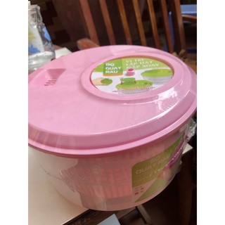 Rổ Quay Rau Ly Tâm Duy Tân Cỡ Lớn No.807 - Bộ Dụng Cụ Vắt Khô Rau Củ Quả Nhựa PP Cao Cấp Tiện Lợi