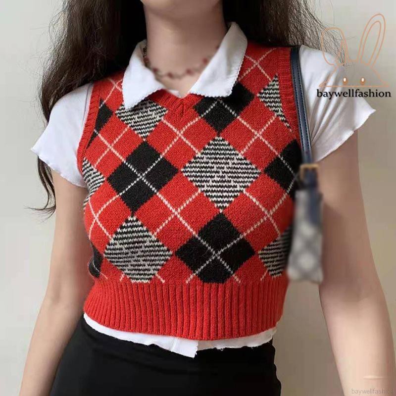 Áo Khoác Len Không Tay Cổ Chữ V Thời Trang Cho Nữ | BigBuy360 - bigbuy360.vn