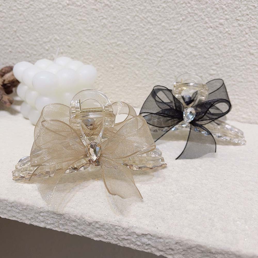 Kẹp Tóc Lưới Hình Nơ Nhiều Màu Thanh Lịch Phong Cách Hàn Quốc Cho Nữ