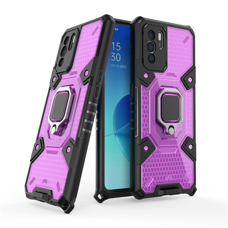OPPO Reno 6Z 6 Pro Plus A93s A74 5G Drop Protection Cover Magnetic Ring Car Bracket Phone Case