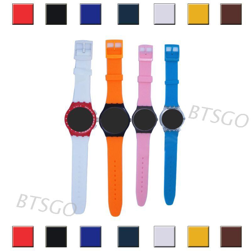 Dây Đeo Silicon Cho Đồng Hồ Thông Minh Swatch 16mm 17mm 19mm 20mm