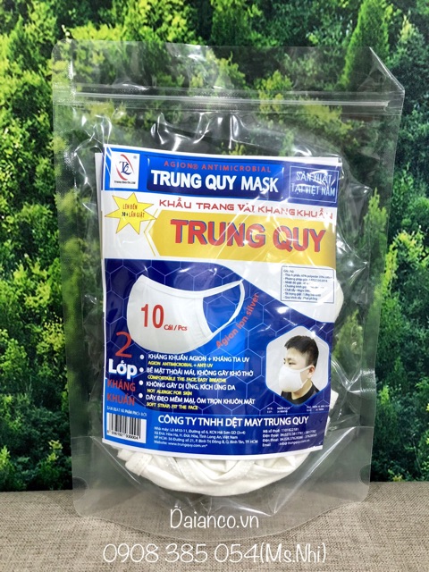 Khẩu trang vải dệt kim kháng khuẩn - Hình thật