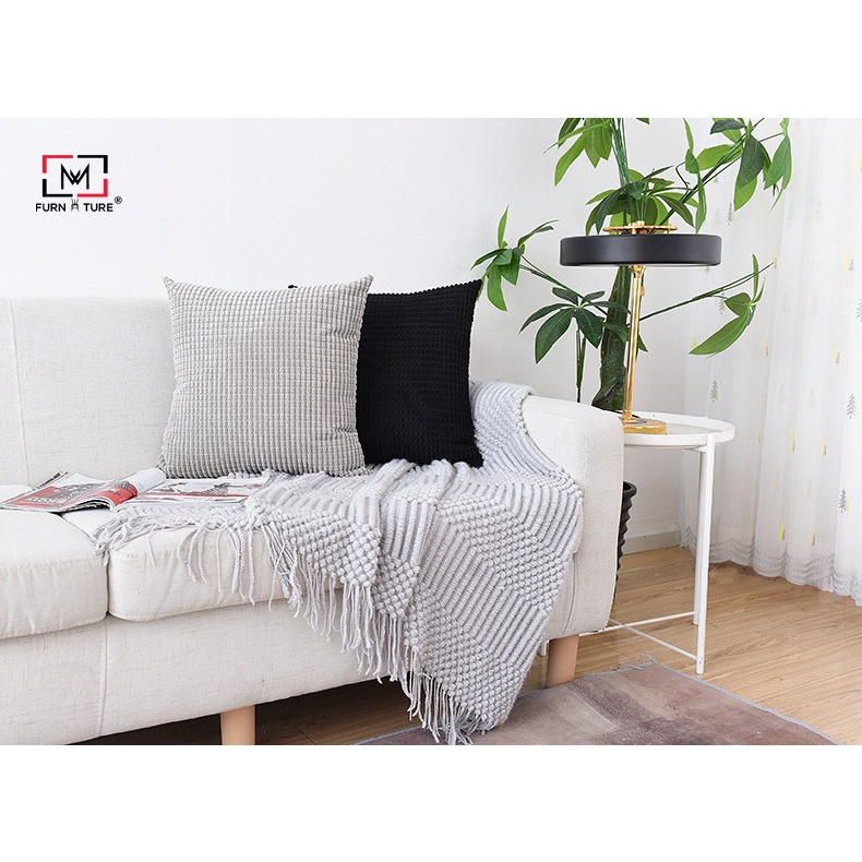 Gối tựa lưng dập caro ô nhỏ sang trọng MW01 thương hiệu MW FURNITURE