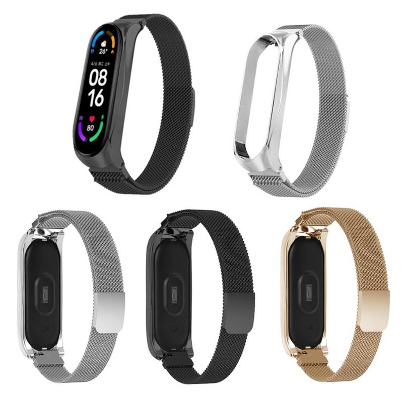 Dây Đeo Thay Thế Chất Liệu Silicon Thiết Kế Nhiều Lỗ Thời Trang Cho Xiaomi Mi Band6