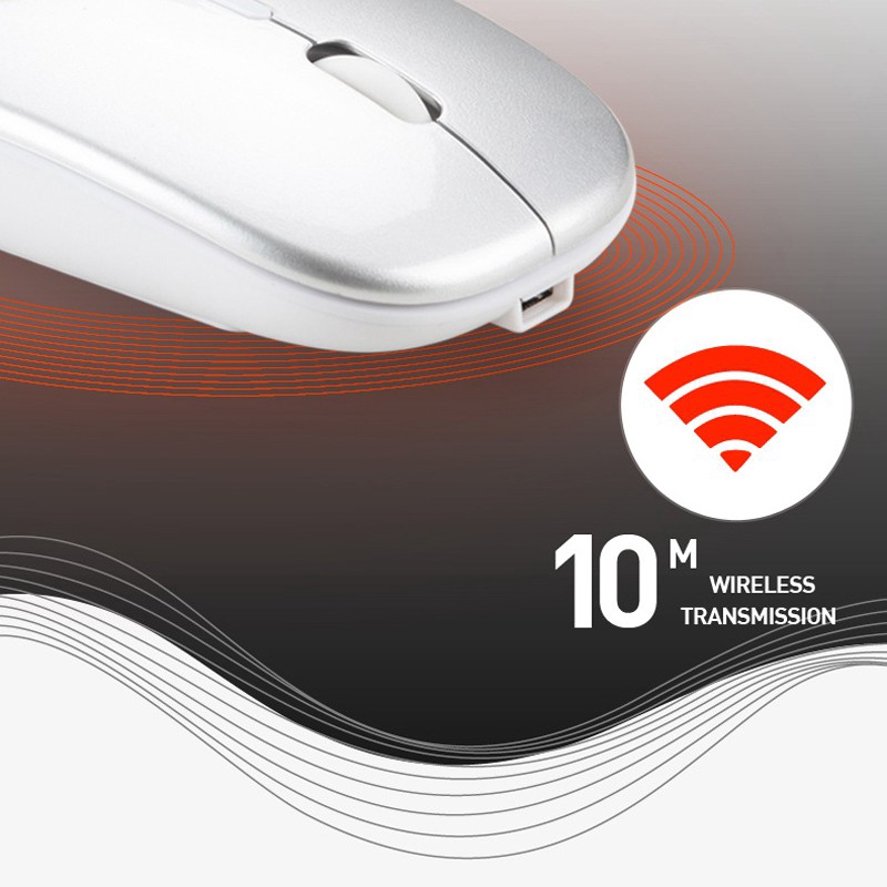 【Ready Stock】Wireless Mouse 2.4Ghz Đầu Thu Quang Học Có Thể Điều Chỉnh Chuột Không Dây Sạc Chuột/Có Dây Dành Cho Máy Tính Laptop