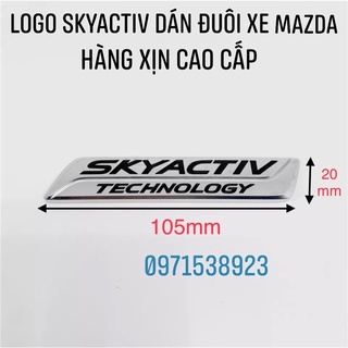 logo SKYACTIV dán đuôi xe MAZDA hàng xịn cao cấp