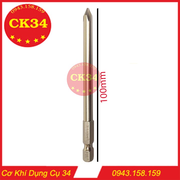 Mũi Vít Bake Phi 6 PH1 Chuôi Lục Giác Cho Máy Khoan, Bắn Vít