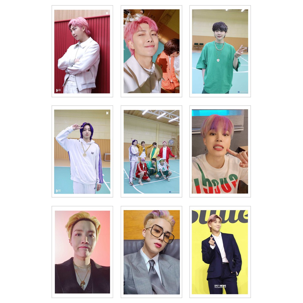 [Ép Lụa] Lomo Card 54 Ảnh BTS - BUTTER photo sketch