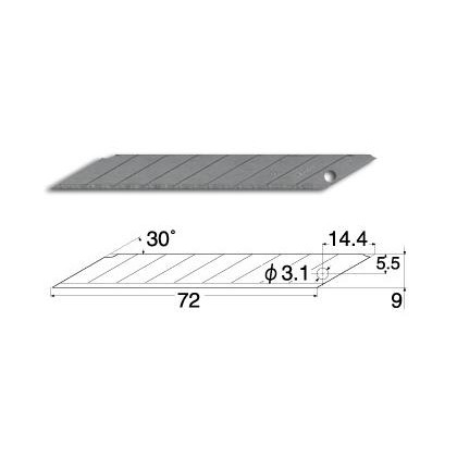 LƯỠI DAO RỌC GIẤY NHẬT BẢN NT CUTTER BD-100