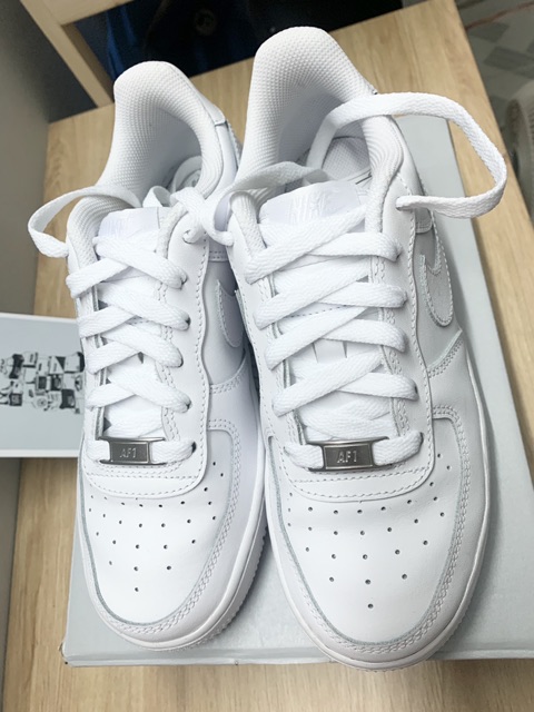 Giày chính hãng Nike Air Force 1 low All white size 36