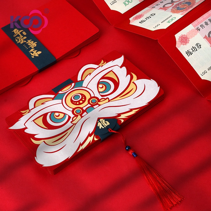 Phong Bì Lì Xì Năm Mới Màu Đỏ Sáng Tạo Phong Cách Trung Hoa