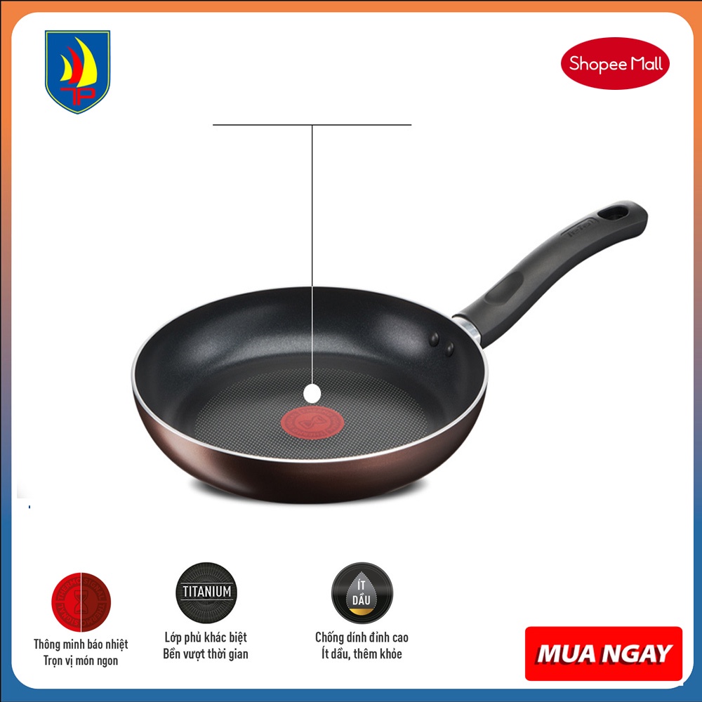 Chảo chiên chống dính Tefal Day By Day 24cm (G1430405) - Dùng mọi loại bếp - bảo hành 2 năm - Hỏa tốc 2h HCM