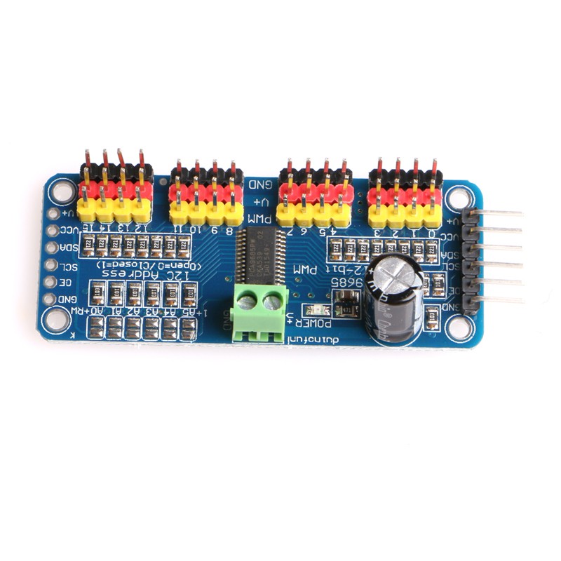 Mô-đun Driver Servo Driver I2C 16 kênh 12 Bit cho Arduino Raspberry Pi