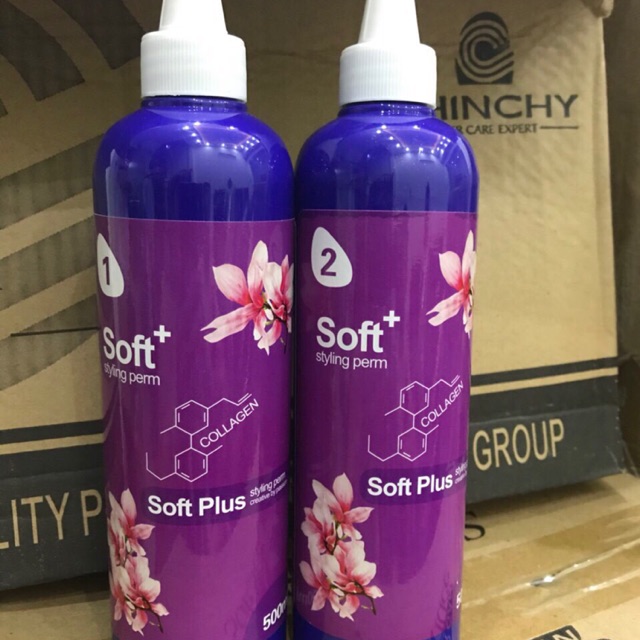 Cặp Thuốc Uốn Lạnh Soft Plus 500ml x 2- Soft Chính Hãng
