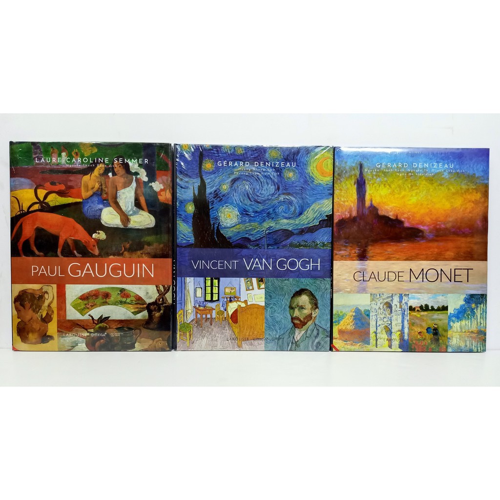 Sách - Bộ Danh Họa Larousse: Vincent Van Gogh - Claude Monet - Paul Gauguin