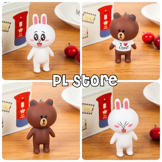 Móc khoá Gấu Brown, Thỏ Cony