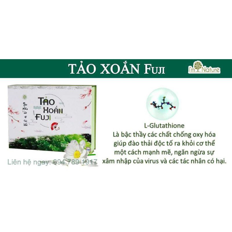 [HÀNG CHÍNH HÃNG HEALTHY NATURE]TẢO XOẮN FUJI BẢO VỆ SỨC KHỎE VÀNG CHO BẠN