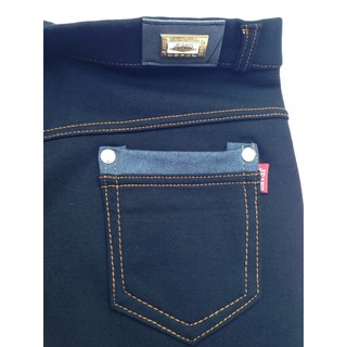 LG014 - QUẦN  LEGGING GIẢ JEAN ( THUN 2 DA ) ( xanh và đen )
