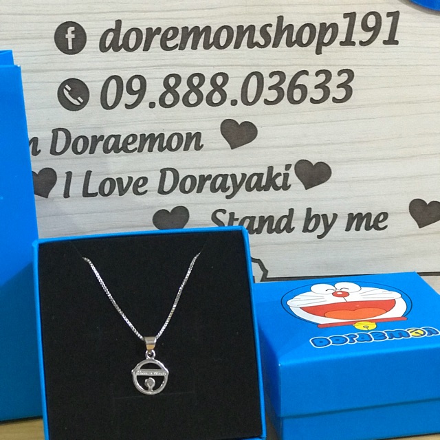 Dây Chuyền Mạ Bạc Hình Chuông Doremon Doraemon