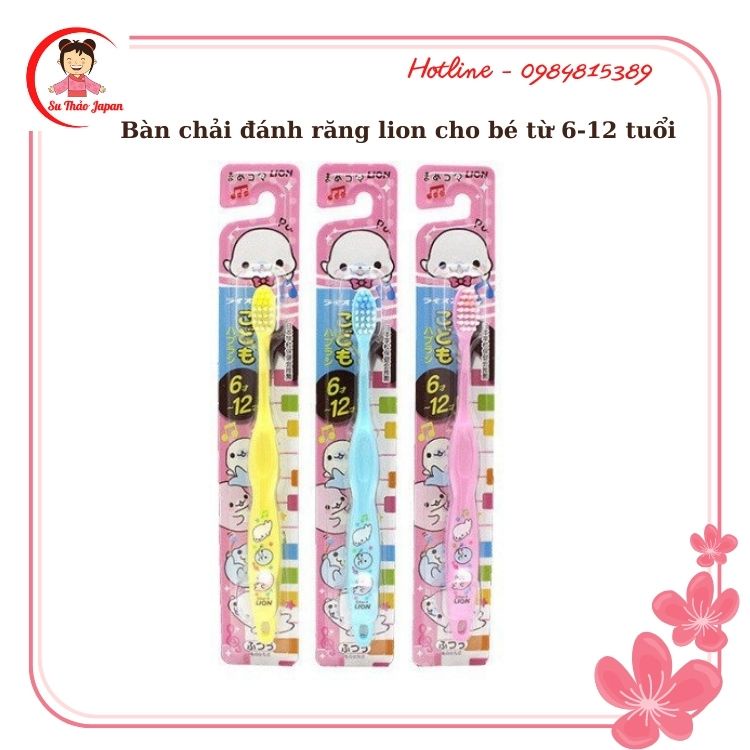 Bàn chải đánh răng Lion cho trẻ từ 6 - 12 tuổi