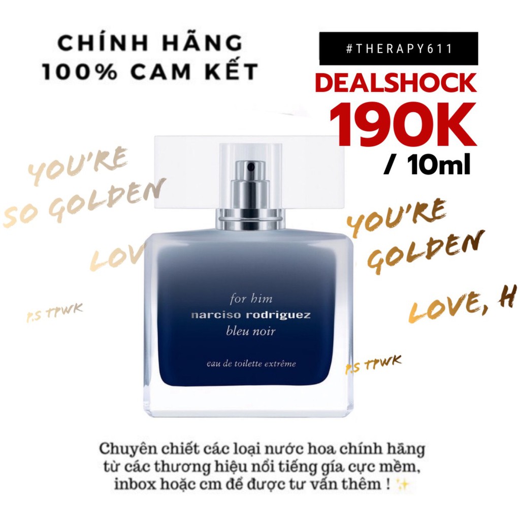 [Thebeautyshop] Nước Hoa Mẫu Thử Nam Narciso Rodriguez For Him Bleu Noir Extreme (5ml/10ml/20ml) [CHÍNH HÃNG 100%]