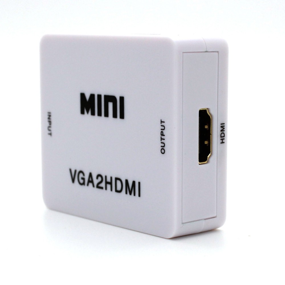 Bộ chuyển đổi tín hiệu từ VGA sang HDMI Mini - từ máy tính, laptop lên màn hình TV, máy chiếu