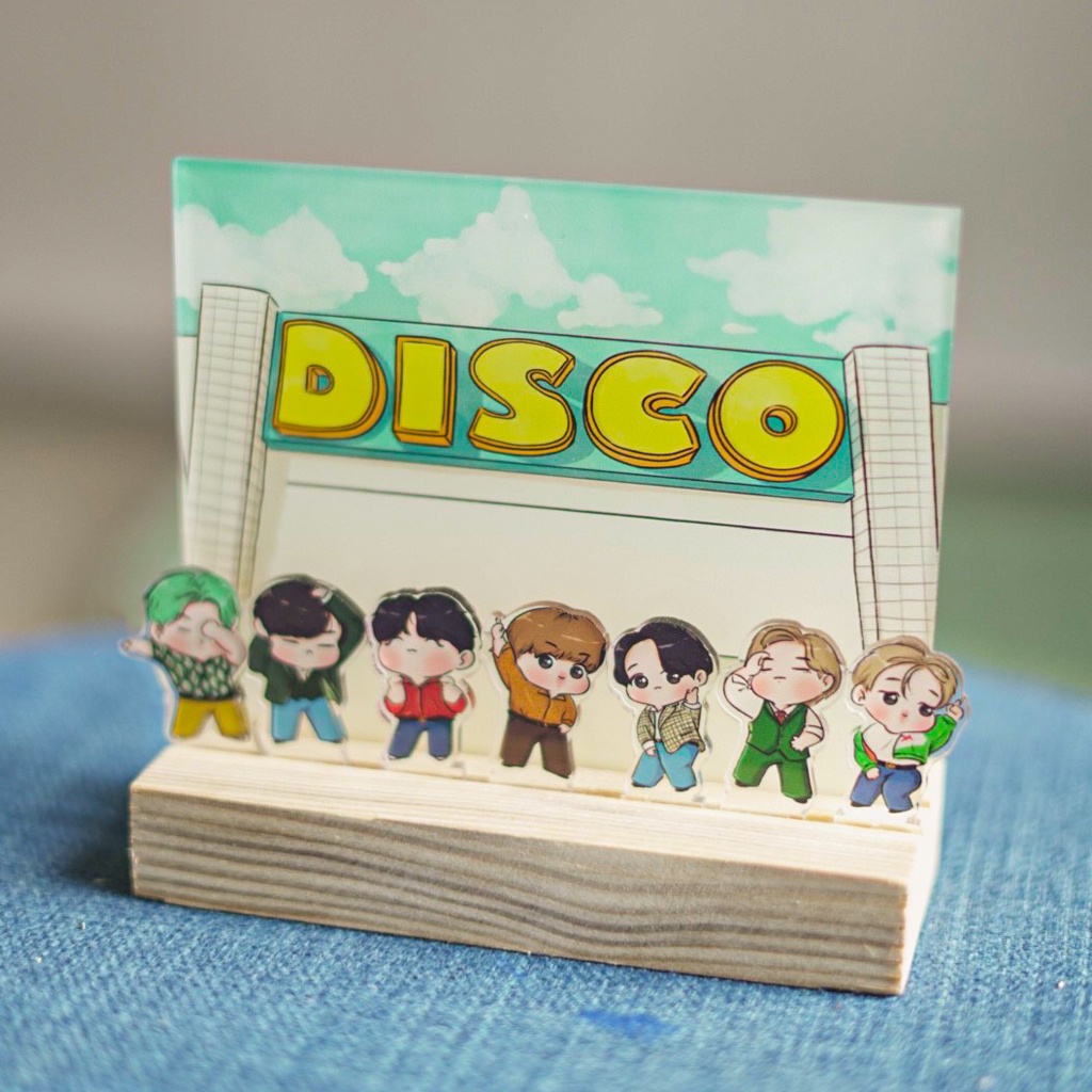 Tranh kính standee Bangtan Boys BTS disco