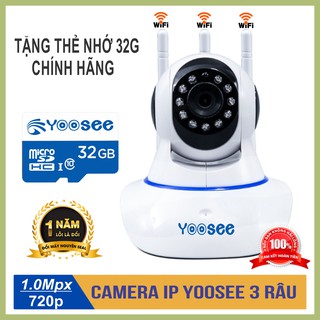 Camera ip yoosee trong nhà 1.0mpx kèm thẻ yoosee 32gb