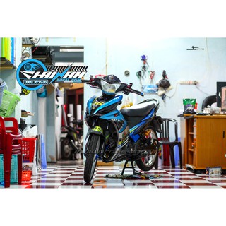 Tem Trùm Exciter 135 Xanh cá mập
