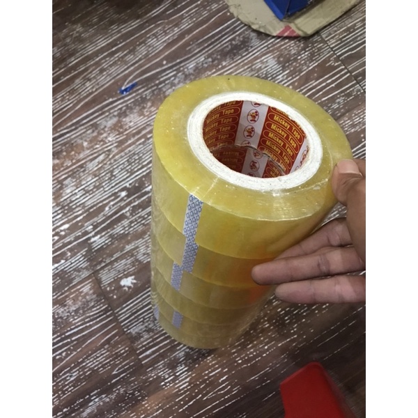 6 cuộn băng dính loại 500gram/cuộn lõi giấy