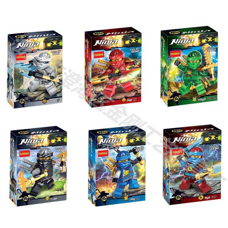 Bộ 6 nhân vật minifigures Ninjago Decool 10041 - 10046