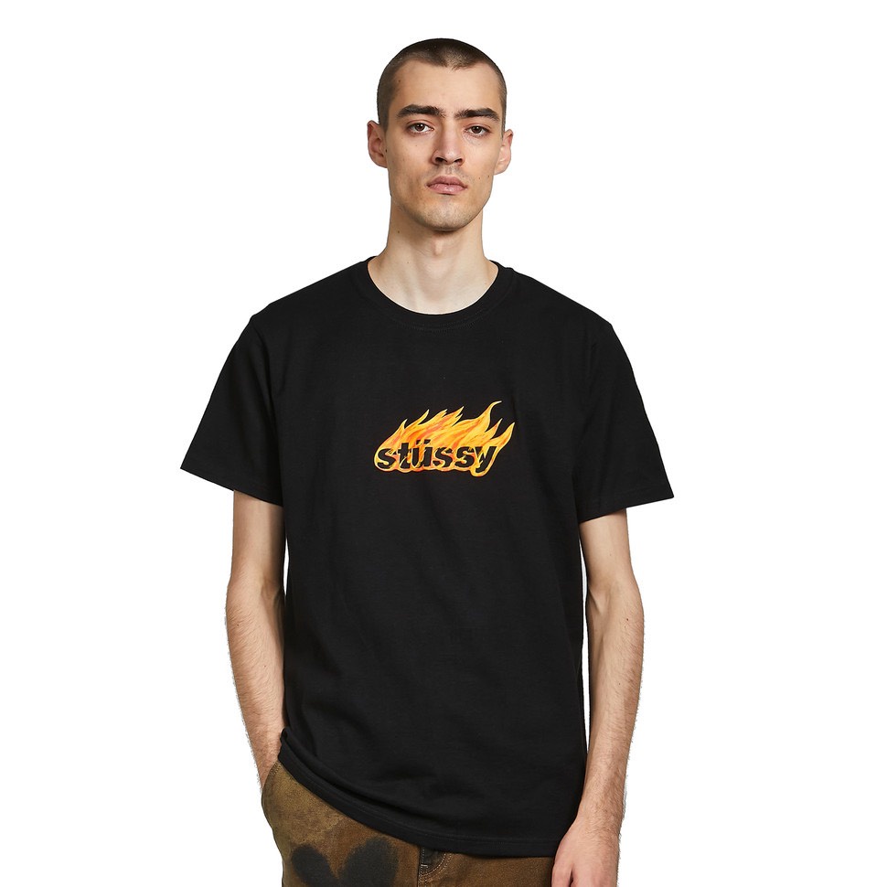 Áo Thun Stussy Flames 100% CHÍNH HÃNG - CÓ SẴN