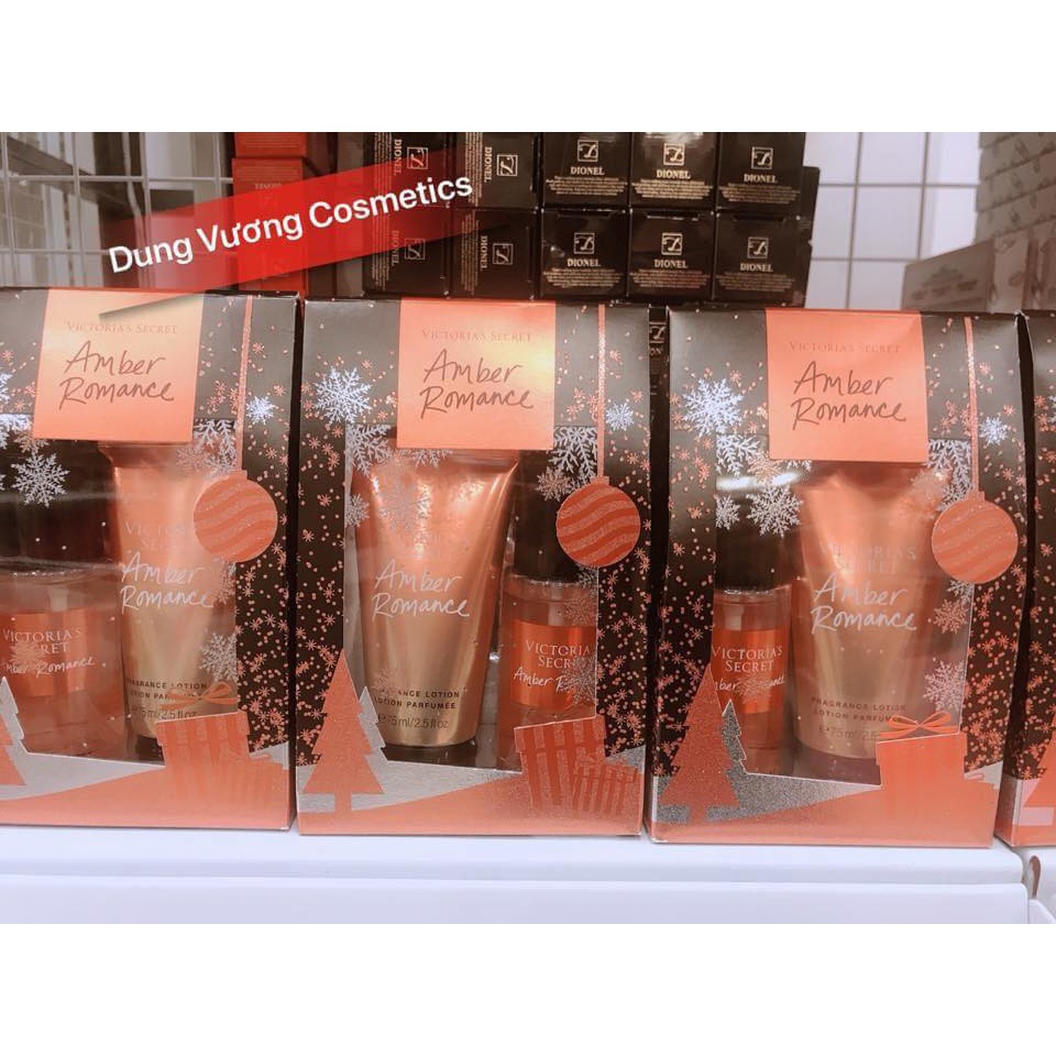 Set Xịt Thơm và Dưỡng Thể VICTORIA'S SECRET AMBER Gift set Mist & Lotion Mini | BigBuy360 - bigbuy360.vn