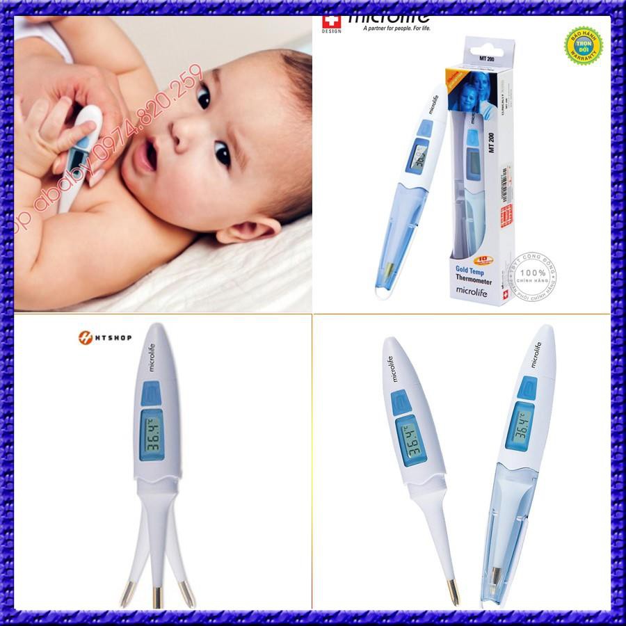 Nhiệt kế điện tử Microlife MT200 - đầu mềm mạ vàng , chống kích ứng da