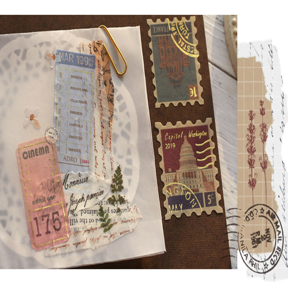 Set 40 Tấm Hình Dán Xinh Xắn Dùng Để Trang Trí Đồ Thủ Công