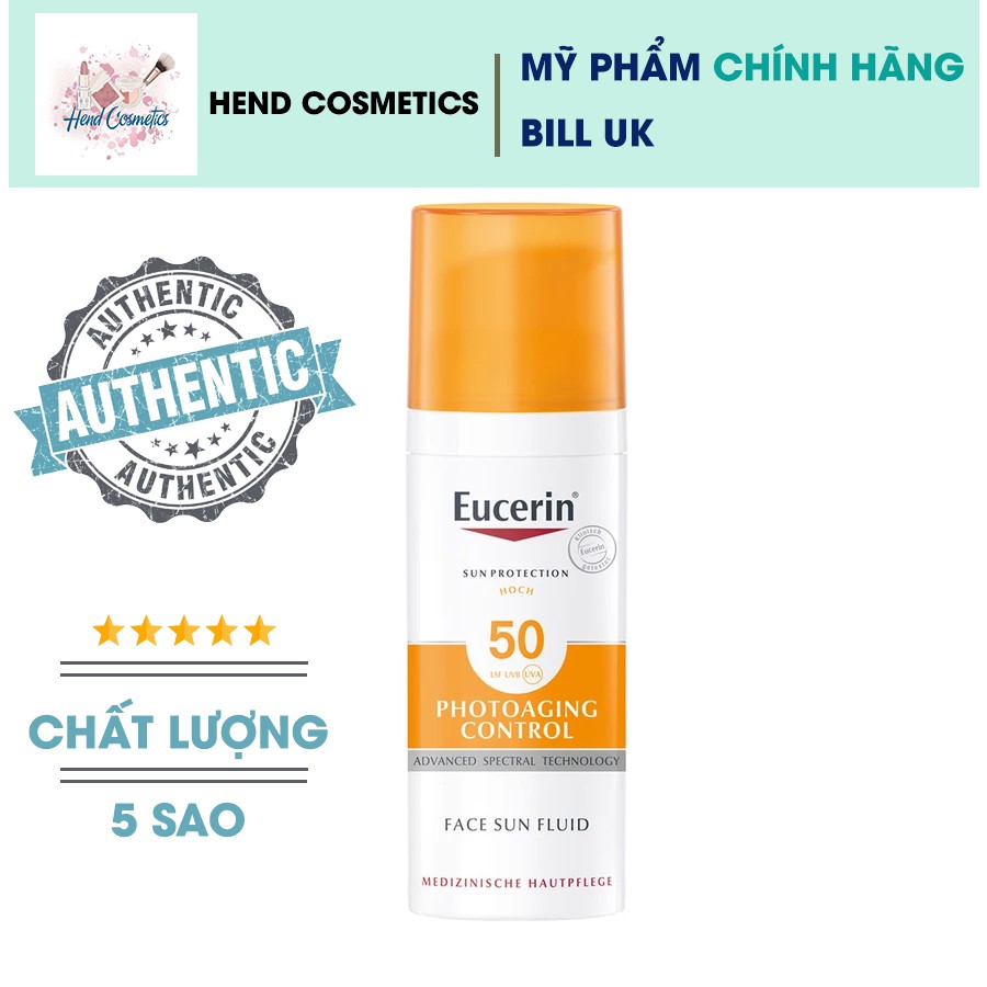 KEM CHỐNG NẮNG KIỀM DẦU EUCERIN OIL CONTROL (Bill Pháp)