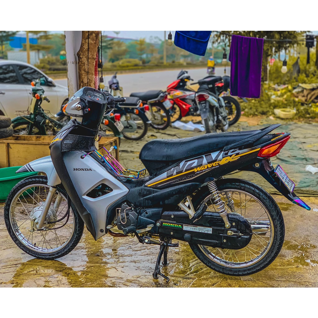 Tem Rời Wave 50-100-100cc Đen|Đỏ|Cam|Trắng|Hồng|Xanh Lá Đậm