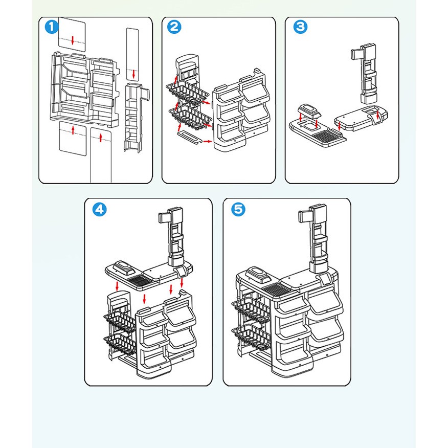 Bộ đồ chơi phát triển khả năng giao tiếp quầy bán hàng mini kèm xe đẩy