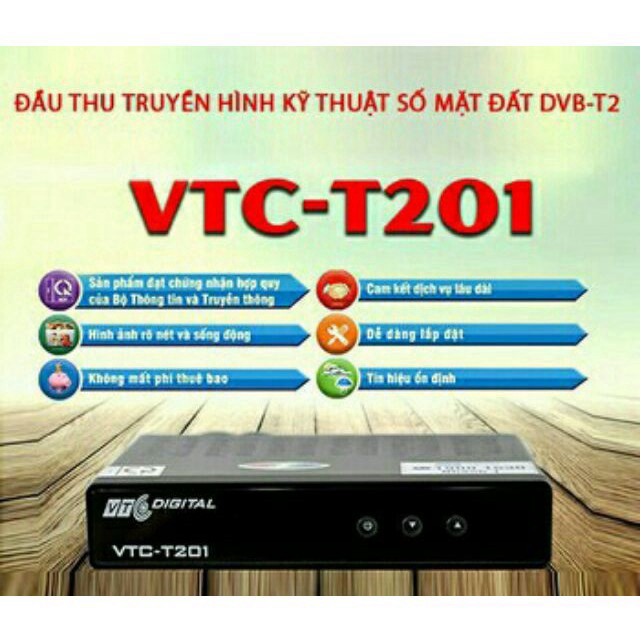 Đầu thu kỹ thuật số VTC-T201 Bảo hành 1 năm