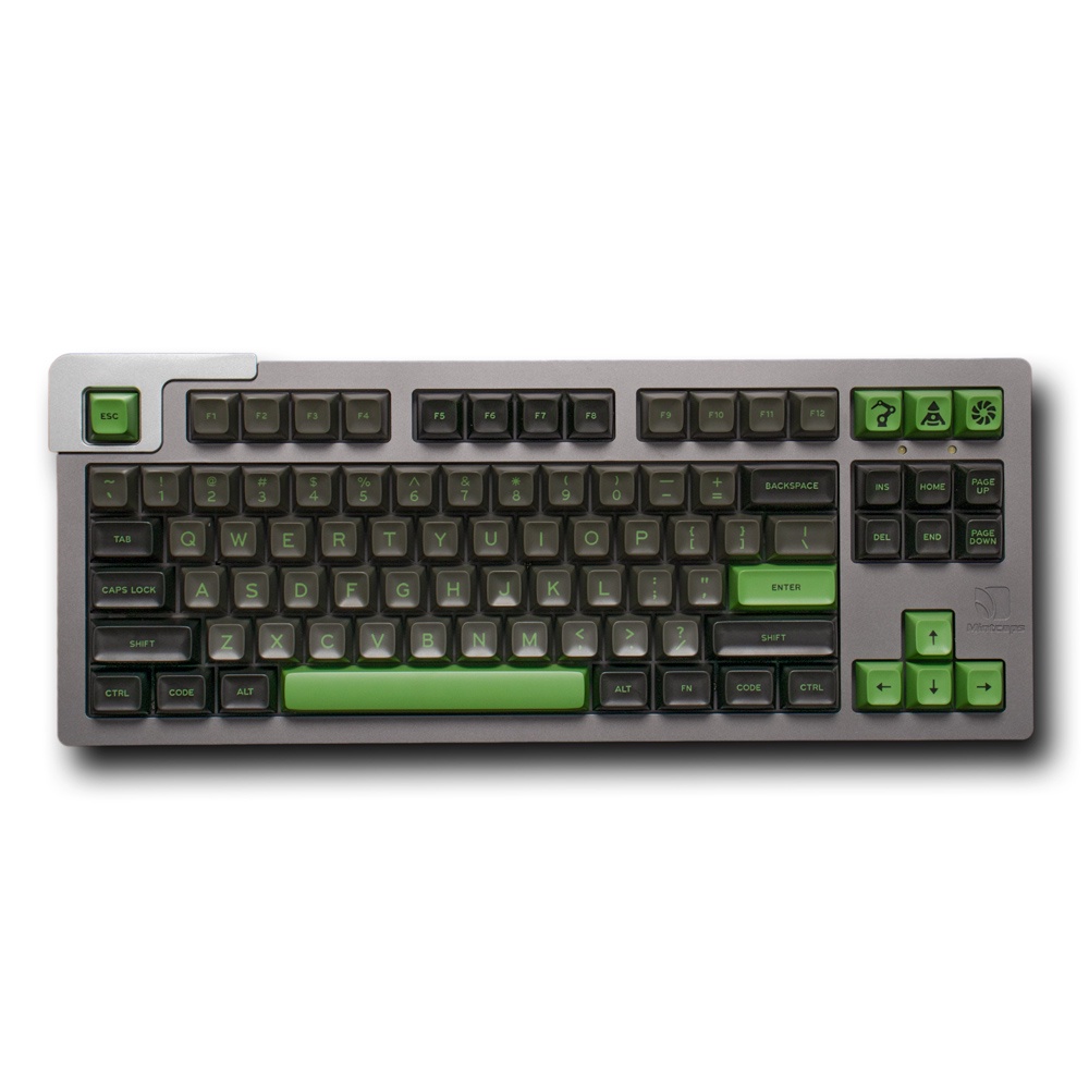 Keycap Aifei Green shimmer 170 nút chiều cao SA chất liệu abs bền bỉ dành cho bàn phím cơ