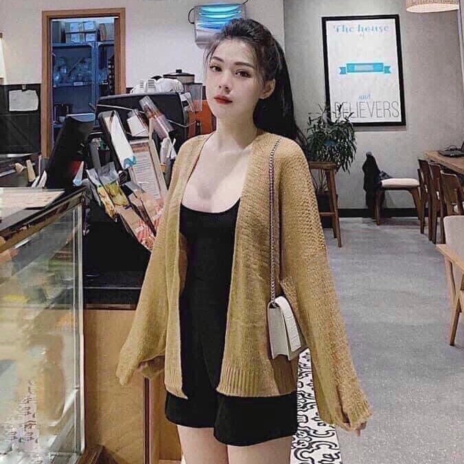 Áo khoác cardigan FM Style áo khoác nữ chất len lưới mỏng nhẹ chống nắng mùa hè 21032433 | BigBuy360 - bigbuy360.vn