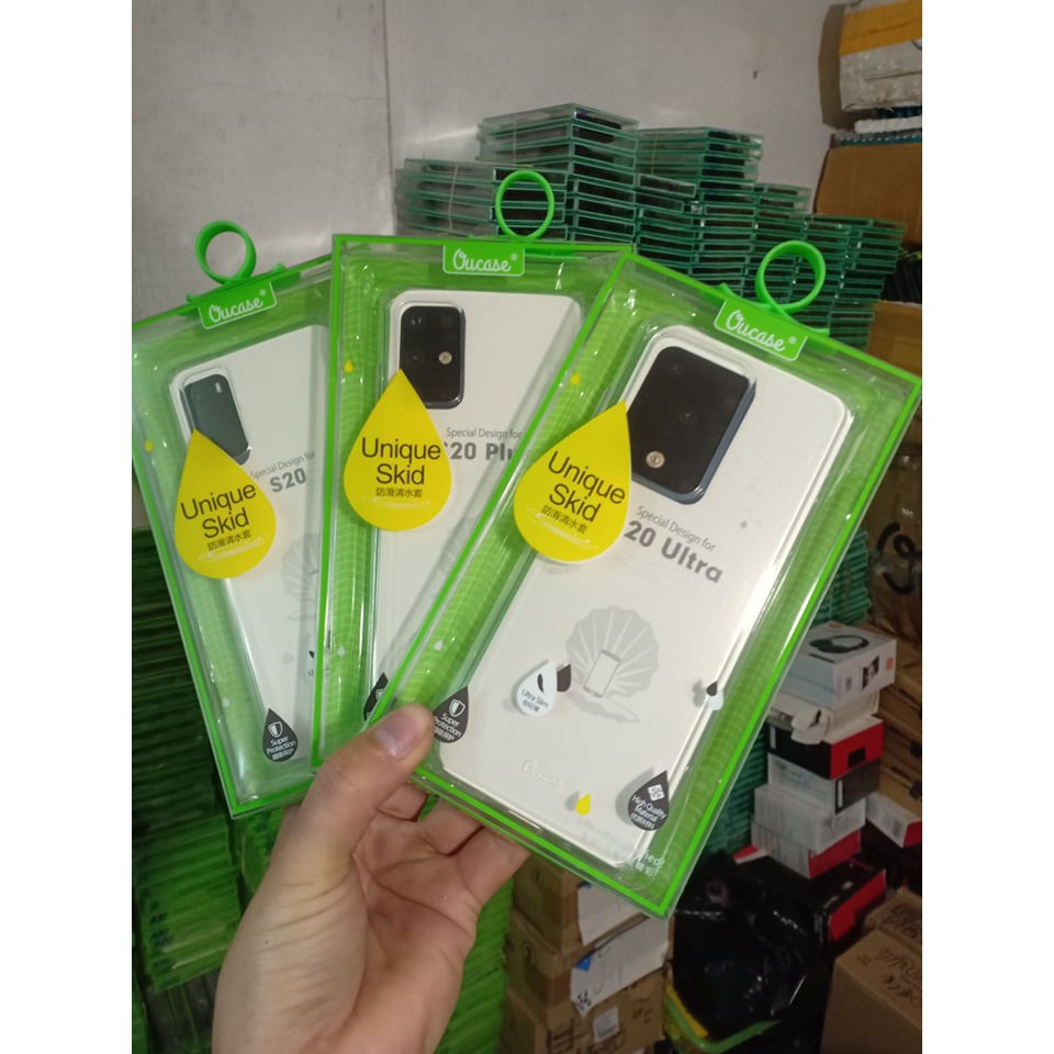Ốp lưng dẻo Ou Case cho Galaxy S20/ S20 Plus/ S20 Ultra silicon trong suốt