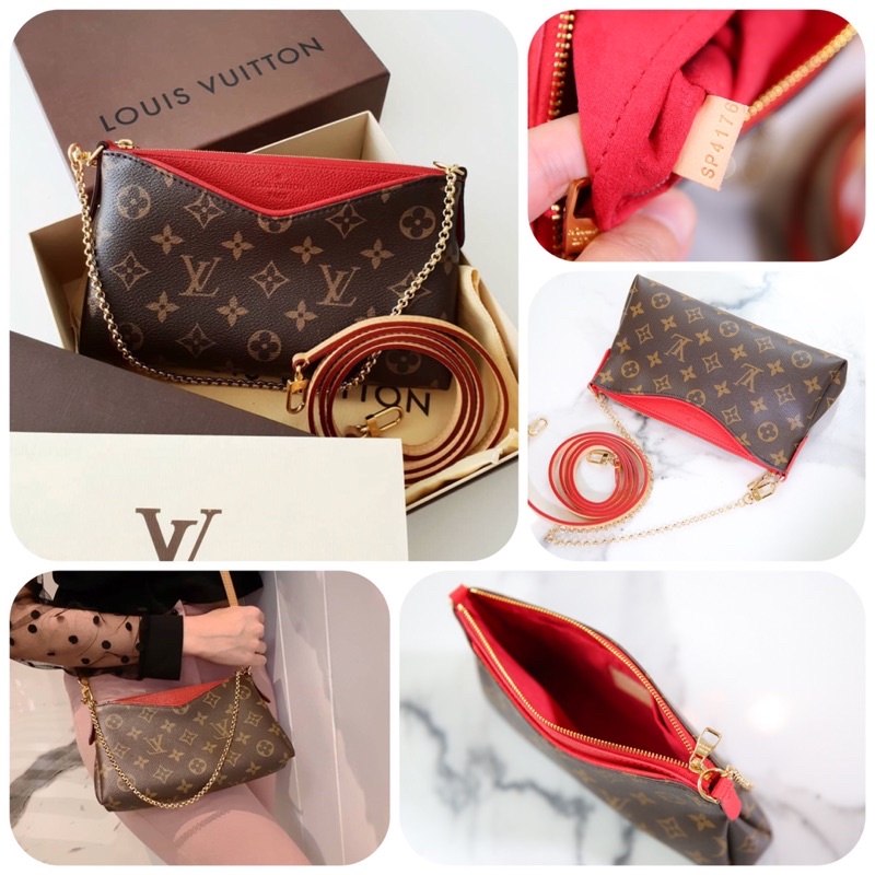 Túi lv pallas clutch spsl size24cm da thật quai ngả mầu