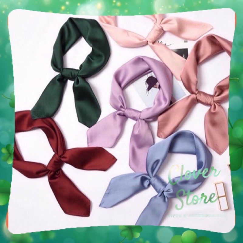 Khăn lụa vuông trơn 70x70cm - Khăn lụa quấn yếm bandana làm áo yếm