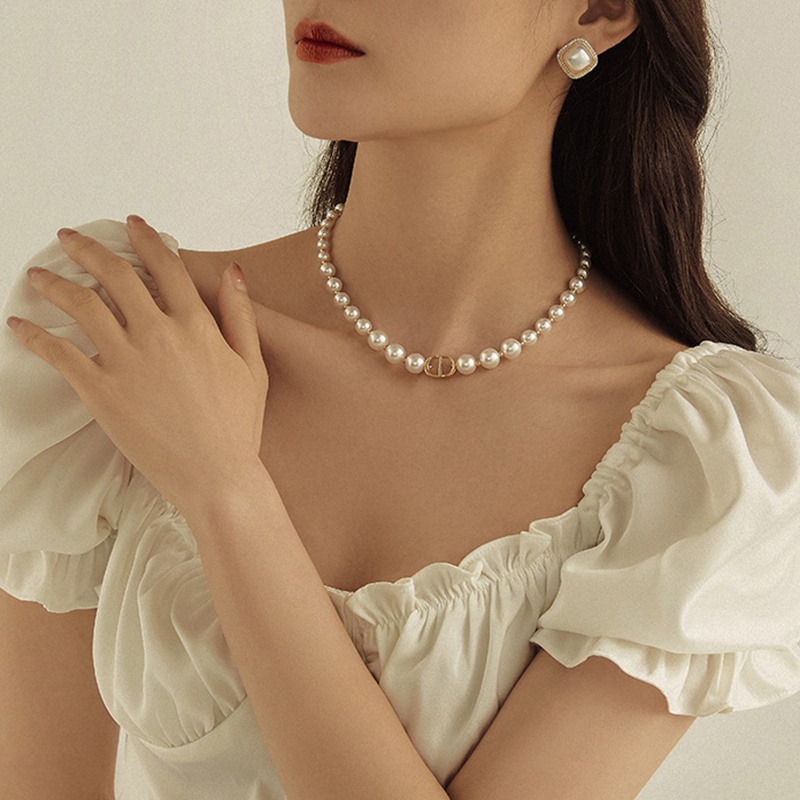Vòng cổ Đính Ngọc Trai Thời Trang Dành Cho Nữ