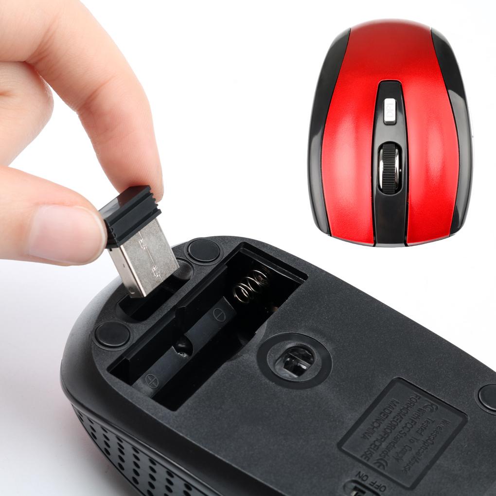 Chuột Quang Không Dây 6 Nút Bấm 800 / 1200 / 1600DPI