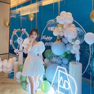 ĐẦM GẤM XỐP CỔ V RÃ NGỰC NÚT BỌC